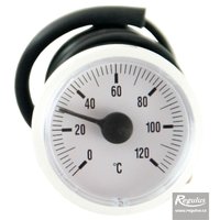 Picture: 0-120°C Thermometer, 1m capillary, d=42 mm, white