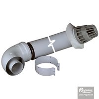 Picture: 60/100 mm Horizontal Flue Kit with elbow