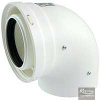 Picture: 80/125 mm 90° Elbow, PP/PP