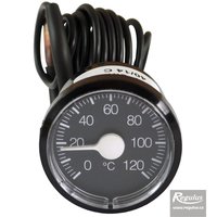 Picture: 0-120°C Thermometer, 1m capillary, d=42 mm, black