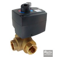 Picture: VZK R 325 L 1F Three-way Ball Valve, 2-point actuator, 60 s