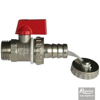 Picture: Drain Valve, G 1/2“ M, red metal handle