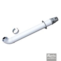 Picture: 60/100 mm Horizontal Flue Kit with elbow