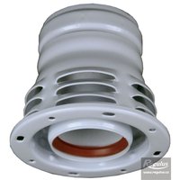 Picture: 60/100 to 80 mm Flanged Adapter, intake from indoors, PP