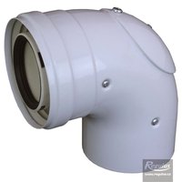 Picture: Cot 90°, 60/100 mm,  cu uşiță de inspecție,  PP