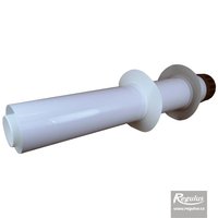 Picture: 80/125 mm Horizontal Flue Terminal, PP/metal