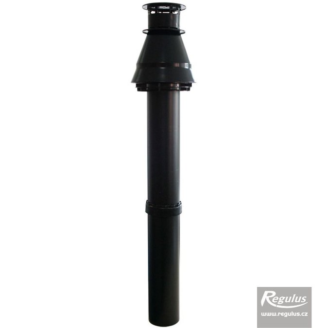 Photo: 80/125 mm Vertical Concentric Terminal, black