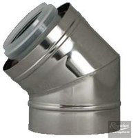 Picture: 80/125 mm 45°Elbow, PPH-A/Inox