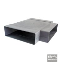 T-piece, 60x200 mm, grey Picture: T-piece, 60x200 mm, grey