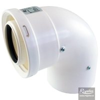 Picture: 60/100 mm 90° Elbow, PP/PP