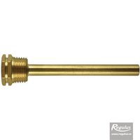 Picture: Sheath for 1 sensor, 7x9x100 mm, 1/2", brass