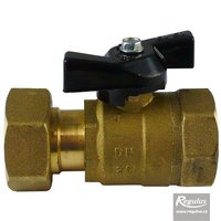 Picture: Ball Valve w. union nut, 1" Fu/F