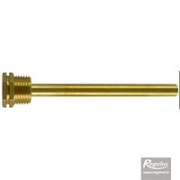 Picture: Sheath for 1 sensor, 7x9x120 mm, 1/2", brass