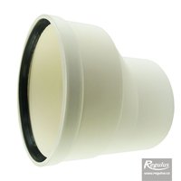 Picture: 125 to 160 mm Eccentric Flue Adapter, horizontal