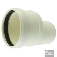 Picture: 60 to 80 mm Eccentric Flue Adapter, horizontal