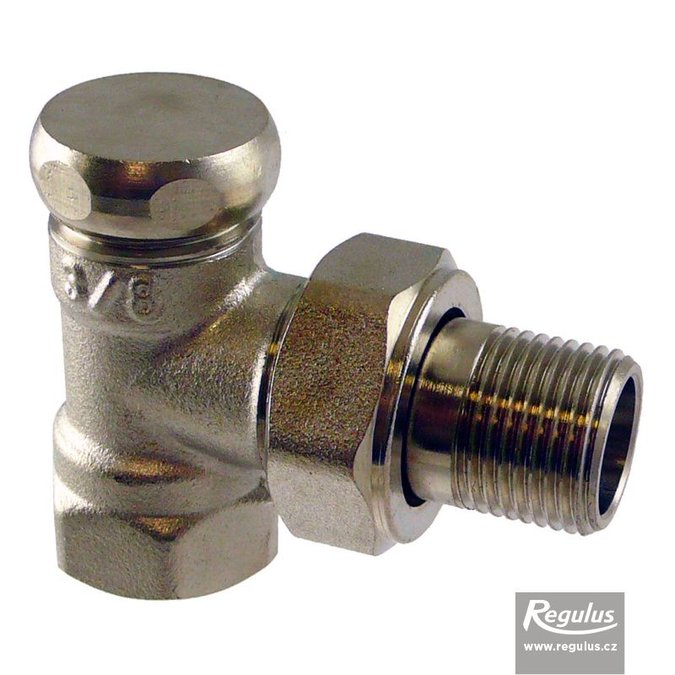 Photo: Lockshield valve, angled, female thread