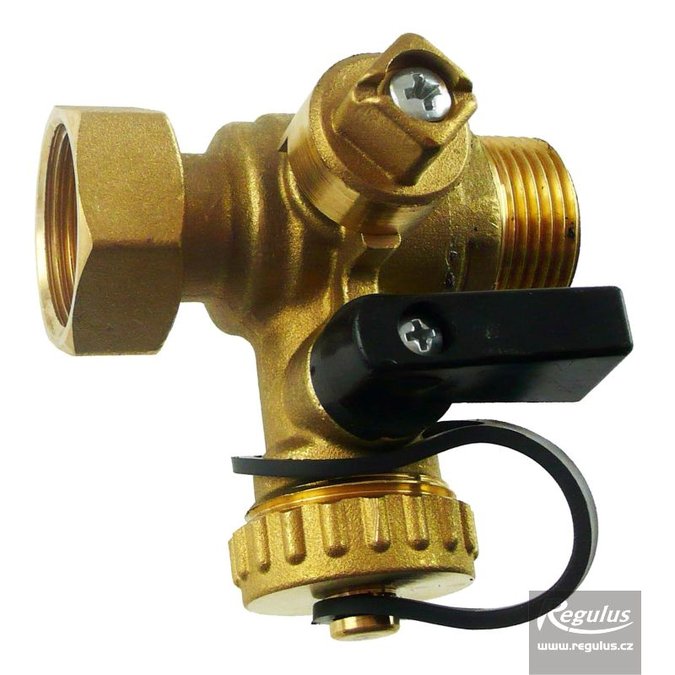 Photo: Ball Valve w. drain valve, Fu/M