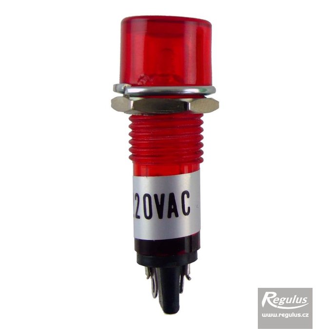 Photo: Glow Indicator, 230VAC, red, for heating elements w. thermostat