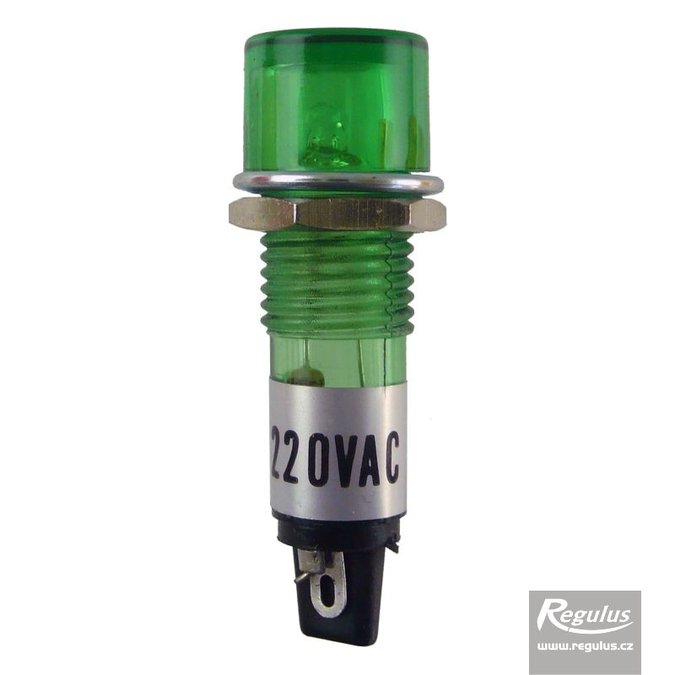 Photo: Glow Indicator, 230V, green, for heating elements w. thermostat