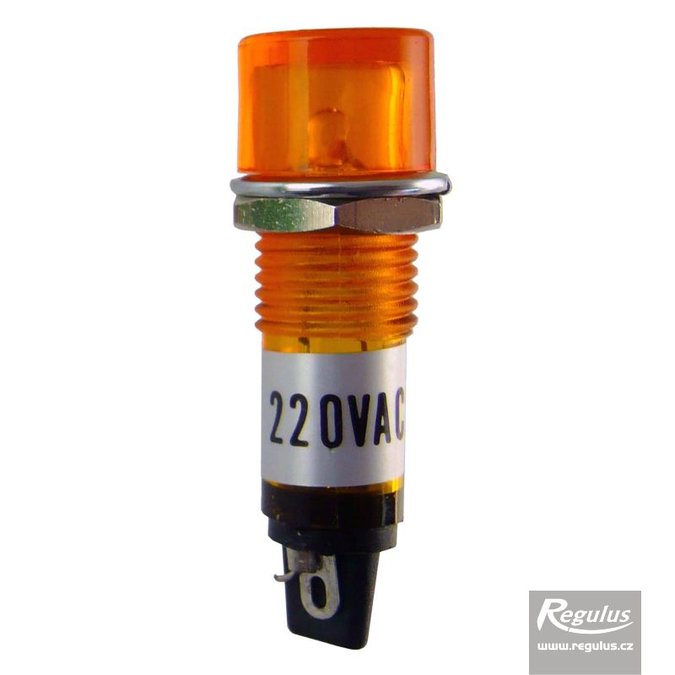 Photo: Glow Indicator, 230V, yellow, for heating elements w. thermostat