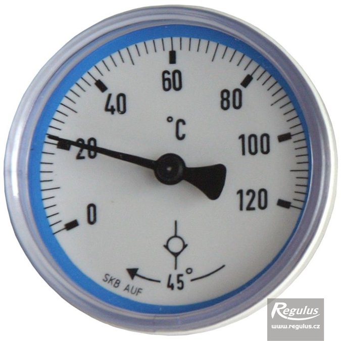 Photo: Thermometer, 0-120°C, blue, for S1, S2 pump stations