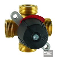 Picture: LK 841 2.0 Four-way Mixing Valve, 1" M, Kvs 6.3