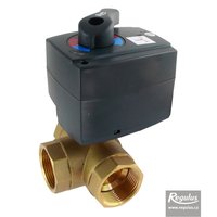 Picture: VZK R 325 L 5/4F Three-Way Ball Valve, 2-point actuator, 60 s