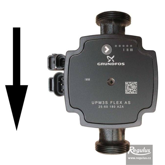 Photo: Grundfos UPM3 Flex AS 25-60 - 180 - 6/4" M Pump, reversed