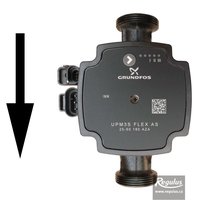 Picture: Grundfos UPM3 Flex AS 25-60 - 180 - 6/4" M Pompă, inversat