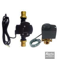 Picture: 3-way mixing valve, 1”, with actuator and Regulus RPA pump