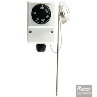 Picture: Encased adjust. capillary thermostat, 0-300°C, 2 m capillary, INOX sensor