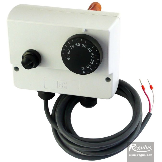 Double encased immersion thermostat, 090/100°C, Pt1000 sensor Regulus