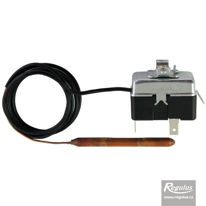 Photo: Safety thermostat, 100°C, 1m capillary, aut. reset, gold pl. contacts, SPST